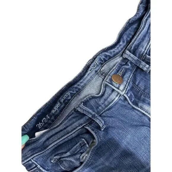 the loft super skinny blue jeans size 26 - Picture 4 of 4